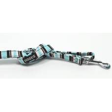 DOGUE Guinzaglio Striped Lead Blue/Black